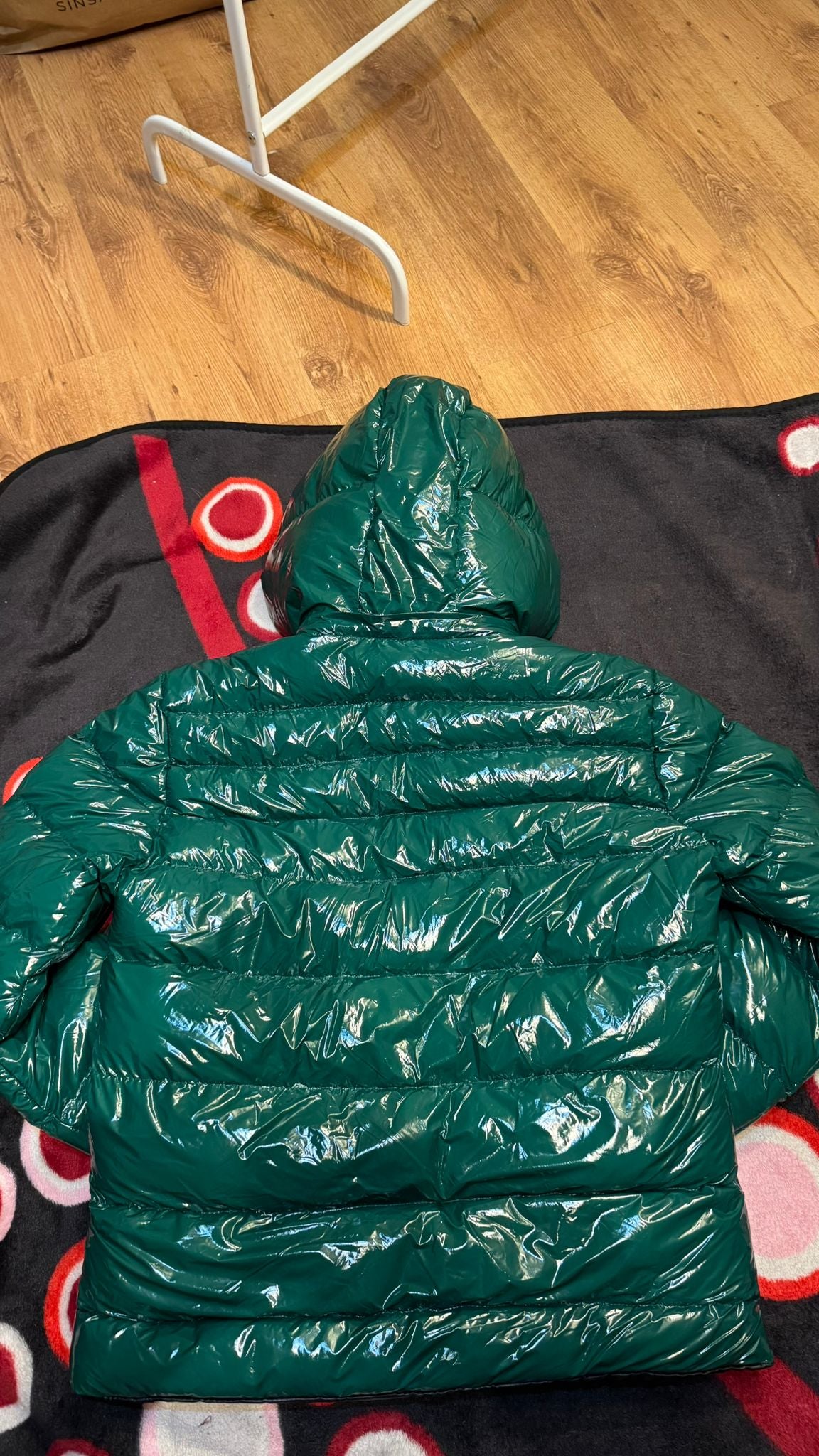 Geaca Lacoste Relaxed Fit Glossy Crocodile - Verde