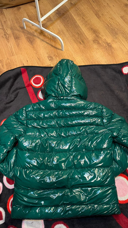 Geaca Lacoste Relaxed Fit Glossy Crocodile - Verde