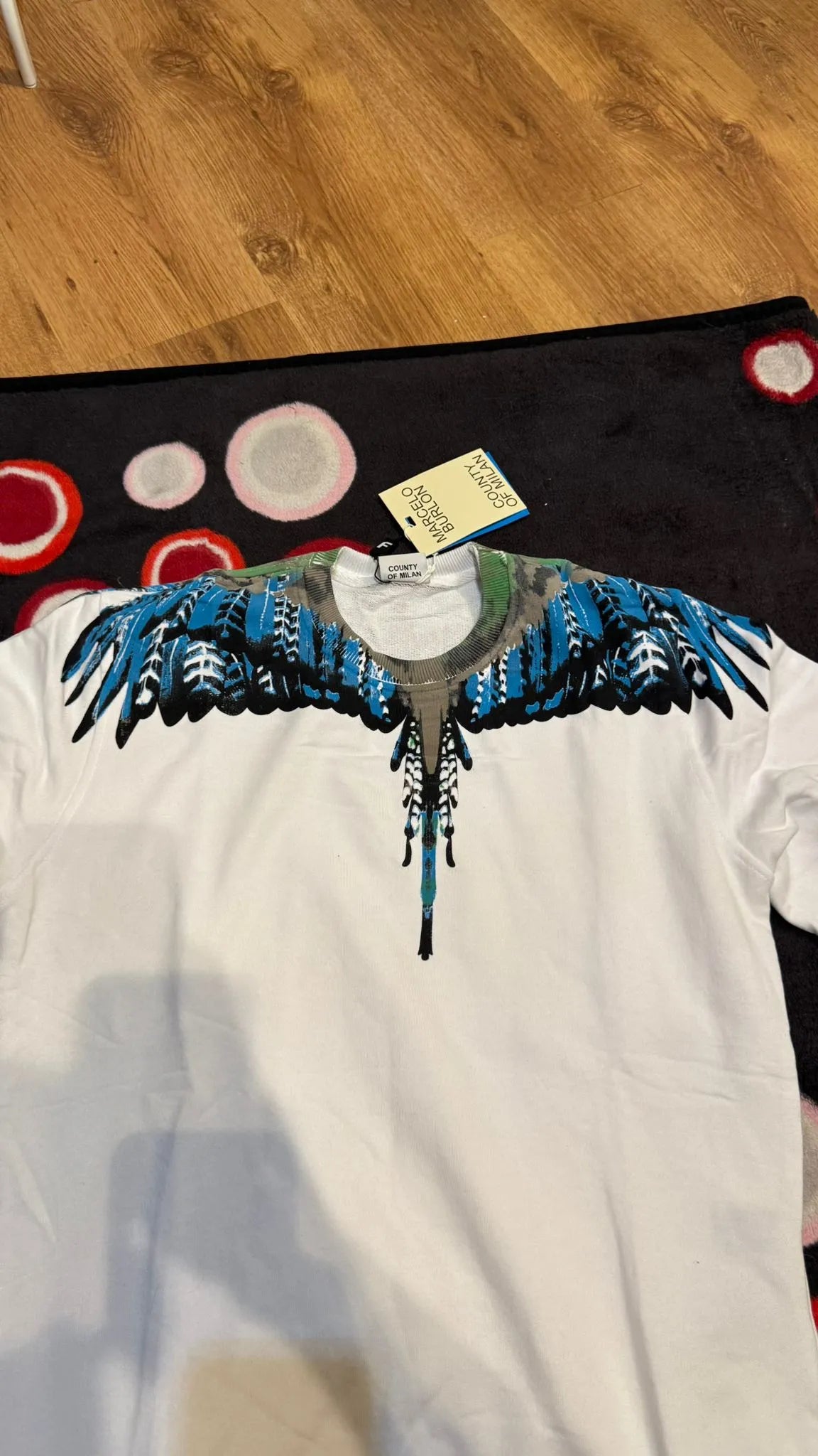Bluza Marcelo Burlon County of Milan Wings - Alb