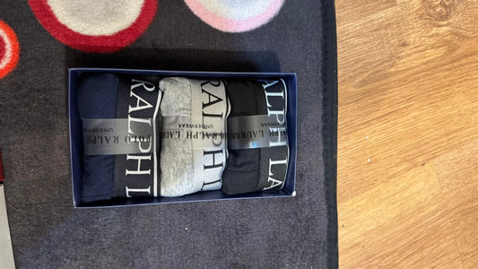 Boxeri Ralph Lauren - Albastru/Gri/Negru