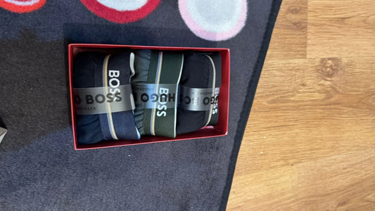 Boxeri Hugo Boss - Albastru/Verde/Negru